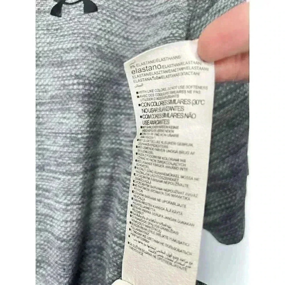 Under Armour Polo Shirt Mens XL Heather Gray The Performance Loose Fit Stretch - Picture 4 of 7